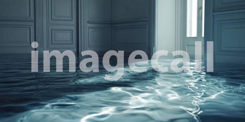 Water Woes: A bedroom flooded with water, a stark reminder of the devastation and disruption that can be caused by water damage