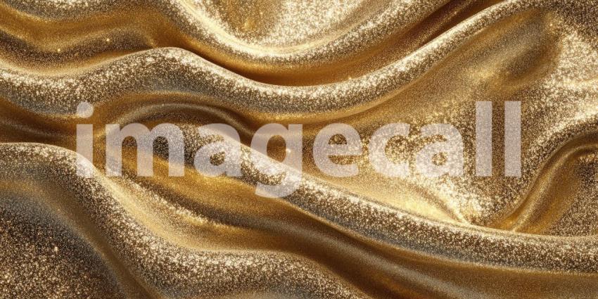 A mesmerizing expanse of shimmering particles, undulating like a golden sea, evokes a sense of wonder and the vastness of the cosmos