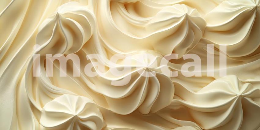 A mesmerizing abstract composition of swirling, petal-like forms, bathed in warm light, creates a sense of wonder and invites contemplation