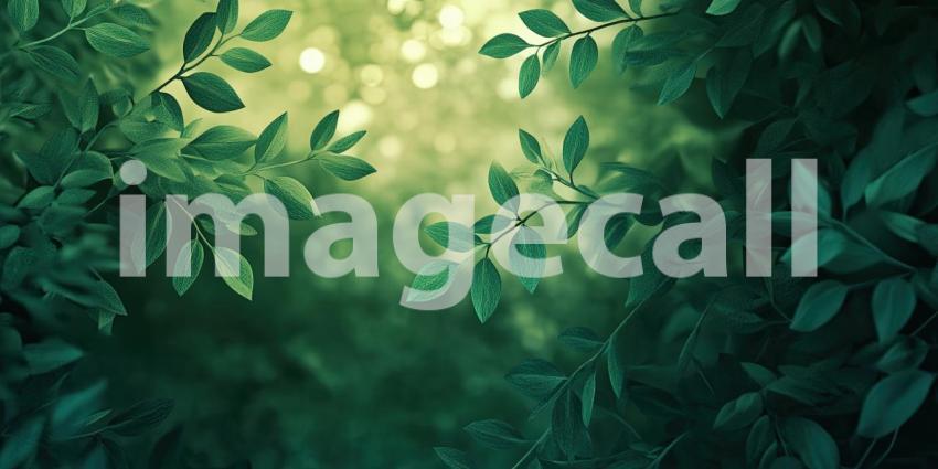 Sunlight filters through a vibrant canopy of leaves, casting a warm glow and awakening the senses with the promise of a new day