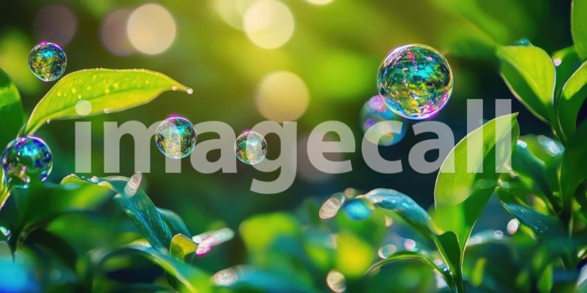 Sunlight filters through a vibrant canopy of leaves, casting a warm glow and awakening the senses with the promise of a new day