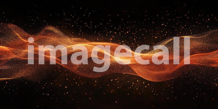 A mesmerizing swirl of incandescent particles ignites the darkness, creating a dynamic and captivating display of energy and movement