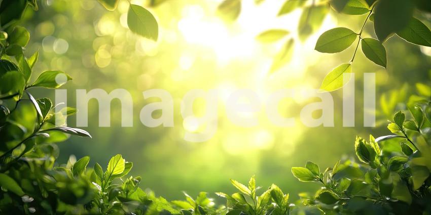 Sunlight filters through a vibrant canopy of leaves, casting a warm glow and awakening the senses with the promise of a new day