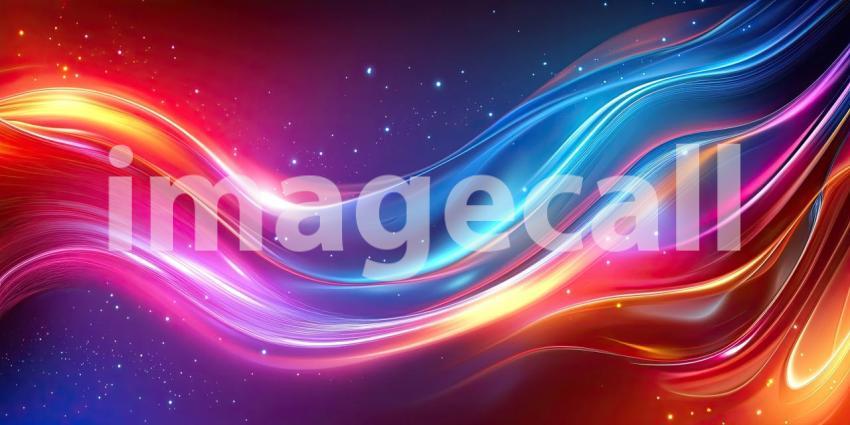 A mesmerizing dance of vibrant colors, swirling and intertwining like celestial currents, creating a captivating abstract masterpiece