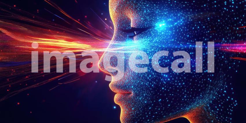 A mesmerizing dance of vibrant colors, swirling and intertwining like celestial currents, creating a captivating abstract masterpiece