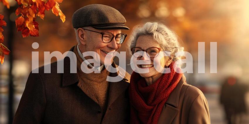 Two Individuals Walking Outdoors in Urban Setting: Late Afternoon or Early Evening with Warm, Golden Hue, Person on the Left Wearing Light-Colored Blazer Over Sweater and Shirt