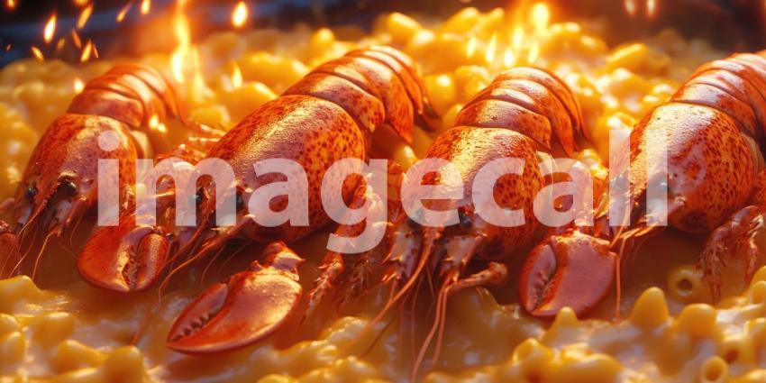Lobster Mac and Cheese, a decadent dish where tender lobster meat mingles with creamy, cheesy macaroni, creating a symphony of flavors and textures