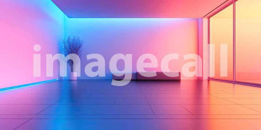 This vibrant living room, awash in shades of pink and yellow, offers a playful and cheerful atmosphere, inviting relaxation and imaginative play