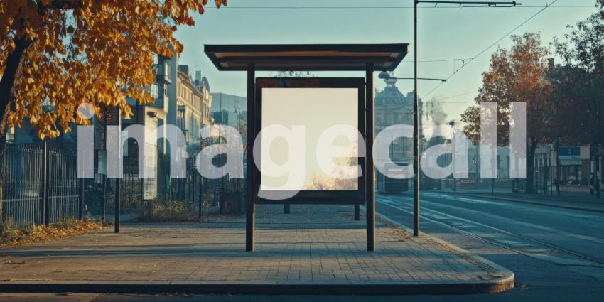 A large, blank billboard stands tall against a breathtaking sunset, its vast surface a canvas for imagination and the possibilities of visual storytelling