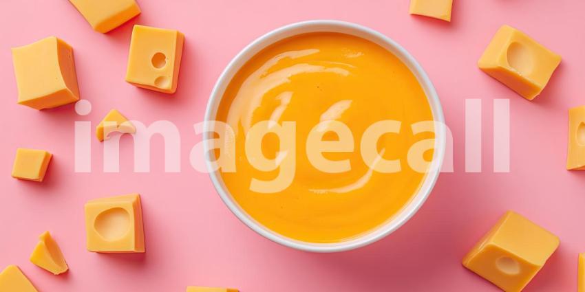 A bowl of smooth, golden cheese sauce, garnished with fresh parsley, beckons with its rich, indulgent aroma and promises pure cheesy satisfaction