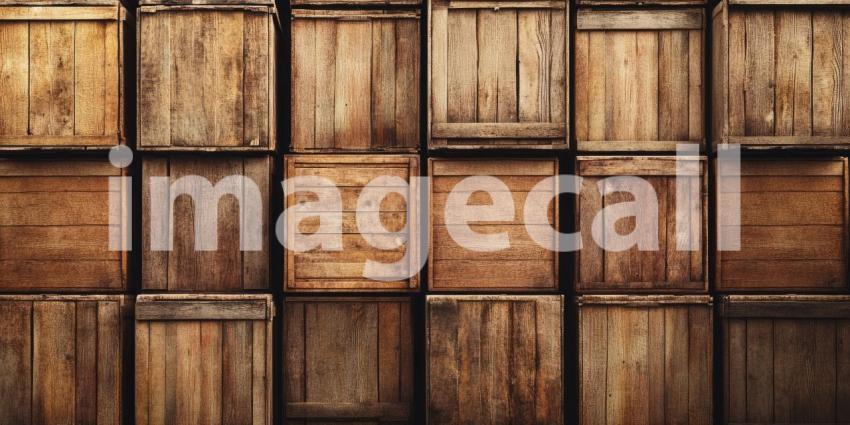Rows of neatly stacked wooden pallets fill a vast warehouse, ready to be shipped to their destinations, fueling the global supply chain
