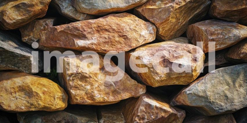 A collection of weathered rocks, each with its own unique texture and hue, create a mesmerizing display of natural artistry
