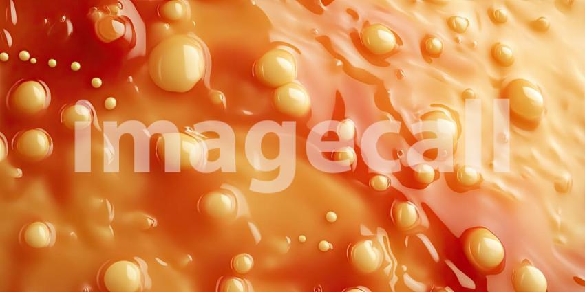 A vibrant abstract art piece created by the playful interplay of ketchup and mustard, showcasing their contrasting colors and textures