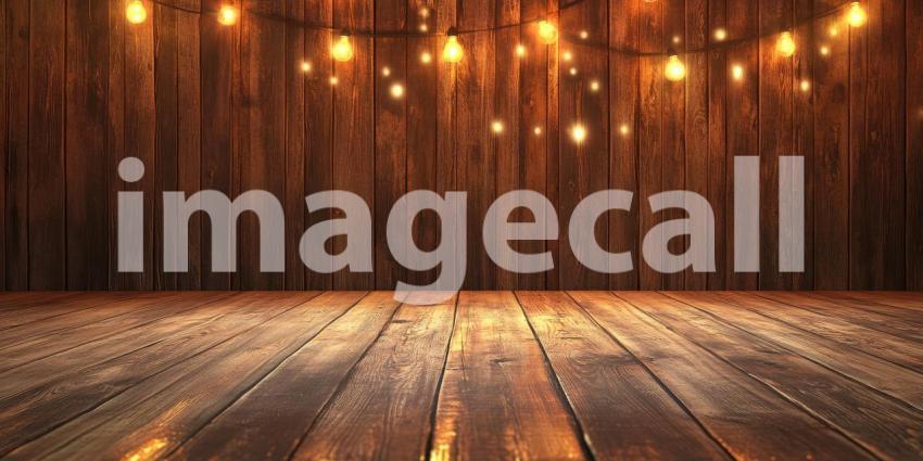 A weathered wooden floor and wall create a warm and inviting backdrop, evoking a sense of nostalgia and rustic charm