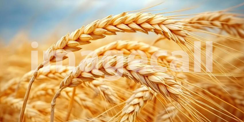 Golden Harvest Beckoning Under a Canvas of Clouds, Where Earth Meets Sky, Wheat Fields Stand Tall
