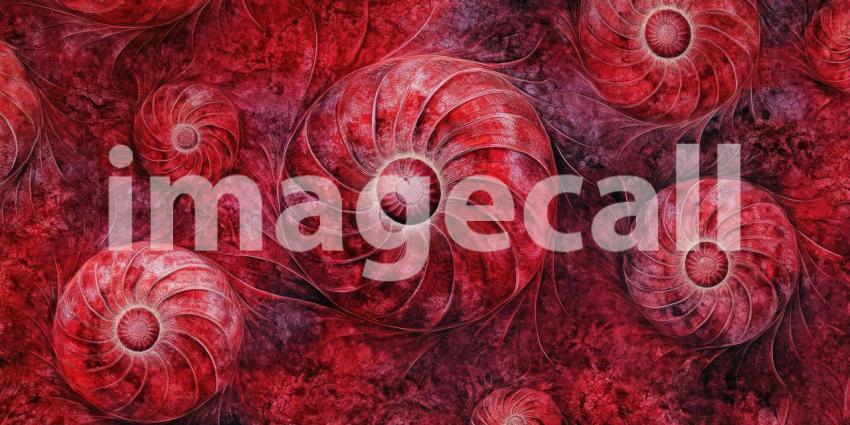 Nature's Abstract Art: A Kaleidoscope of Colors and Patterns in a Cut and Polished Ammonite