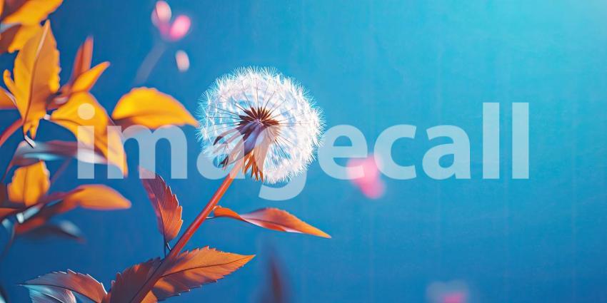 A Celestial Dandelion, Its Seeds Shimmering Like Stars in a Cosmic Night