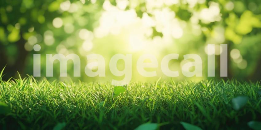 A Verdant Tapestry of Lush Green Leaves Bathed in Sunlight