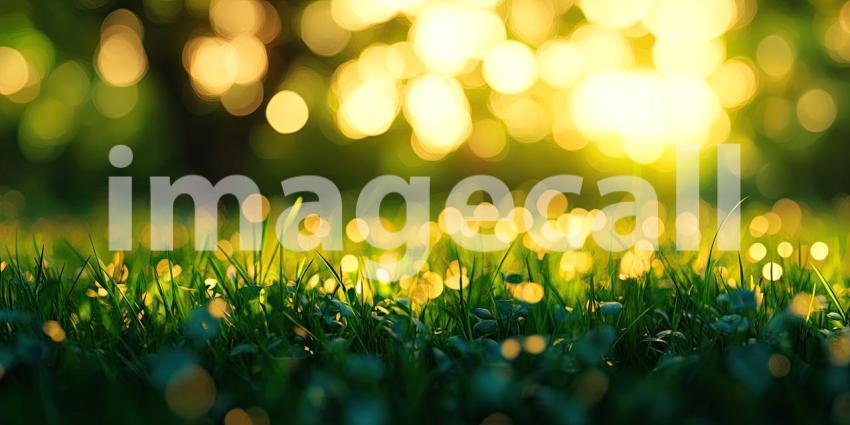 A Verdant Tapestry of Lush Green Leaves Bathed in Sunlight