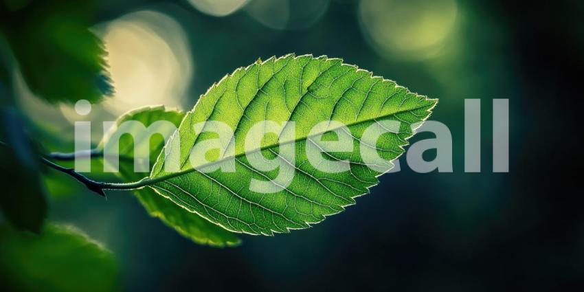 A Verdant Awakening: Two Tender Leaves Reaching for the Sun