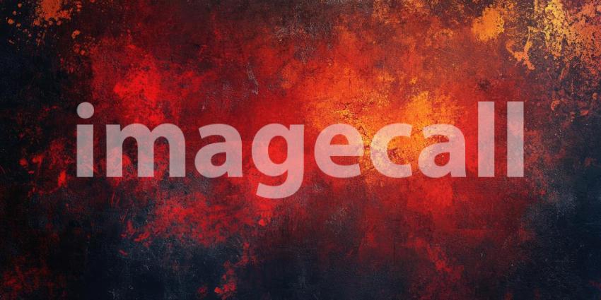 A Fiery Abstract: A Canvas of Crimson and Gold, Embers of Passion and Creativity