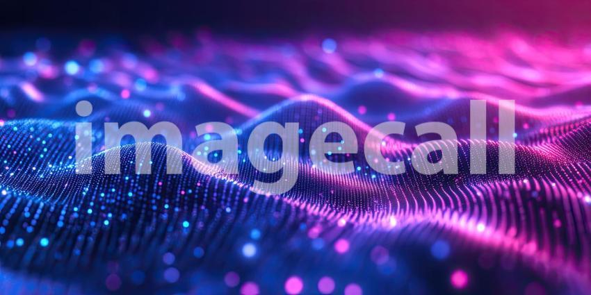 A Symphony of Light: A Vibrant Abstract Pattern of Dots Pulsating with Energy