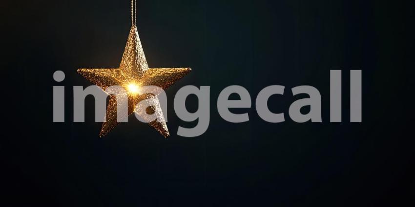 A Celestial Glow: A Luminous Star Shines Bright Against a Smoky Night Sky