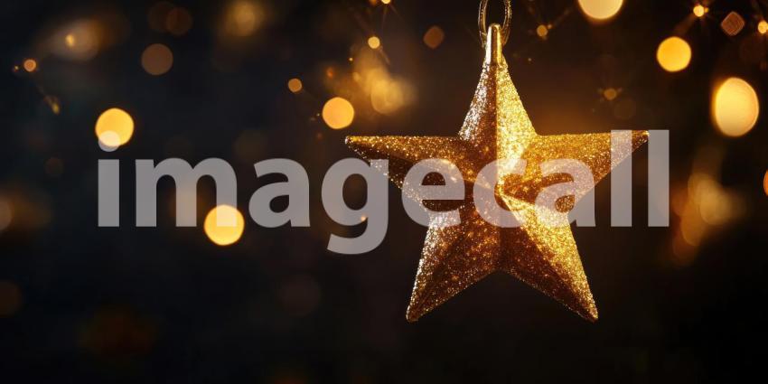 A Celestial Glow: A Luminous Star Shines Bright Against a Smoky Night Sky