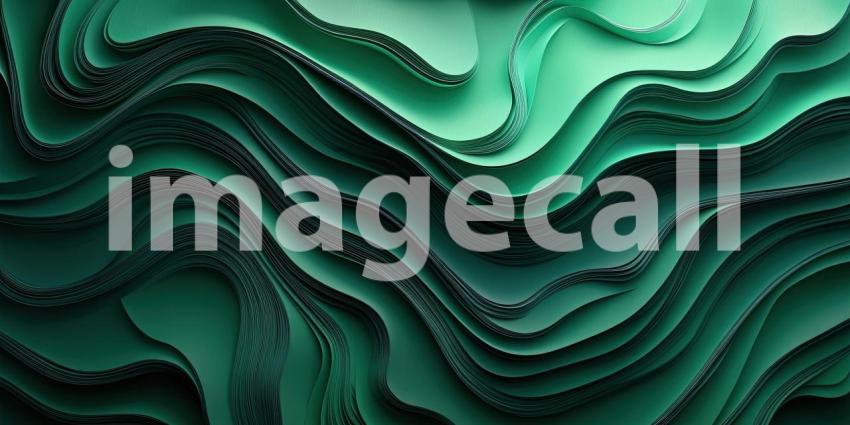 A Verdant Tapestry: A Whimsical Landscape of Intertwining Green Waves