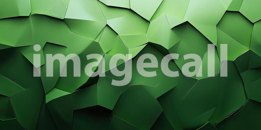 An Emerald Dream: A Textured Abstract Canvas in Shades of Deep Green and Gold