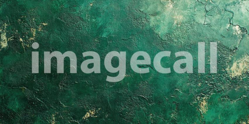 An Emerald Dream: A Textured Abstract Canvas in Shades of Deep Green and Gold