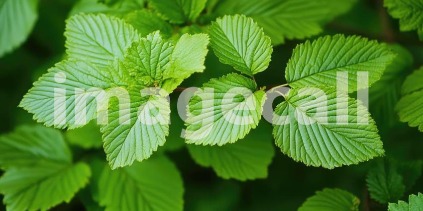 A Verdant Tapestry: A Lush Blanket of Green Leaves Bathed in Sunlight