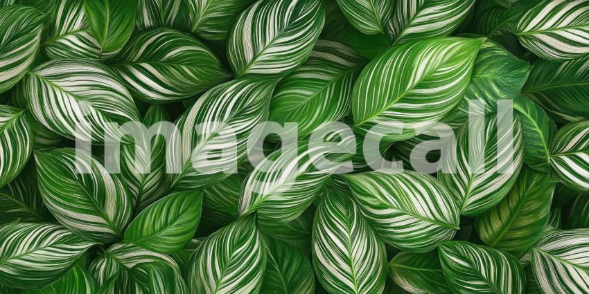 A Verdant Tapestry: A Lush Blanket of Green Leaves Bathed in Sunlight