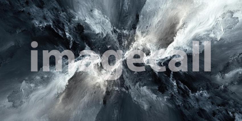 A Tapestry of Shadows: A Monochrome Abstract of Intertwining Lines and Wisps