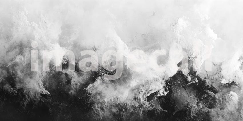 A Tapestry of Shadows: A Monochrome Abstract of Intertwining Lines and Wisps