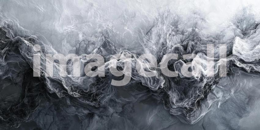 A Tapestry of Shadows: A Monochrome Abstract of Intertwining Lines and Wisps