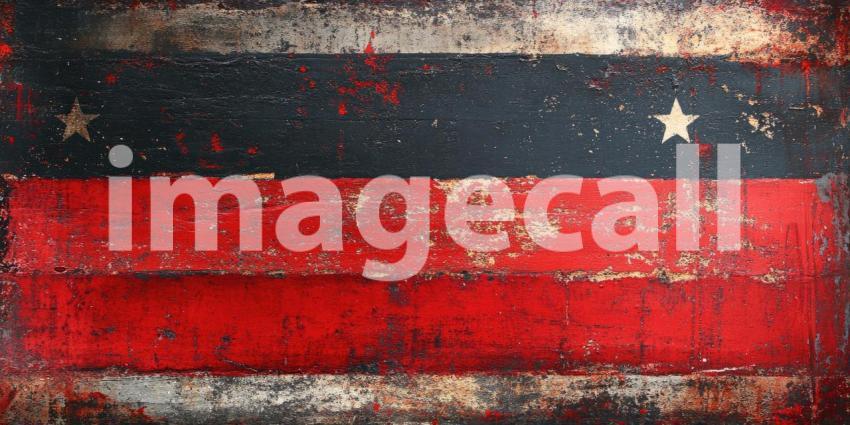 Crimson and Cobalt: A Textured Abstract of Deep Red and Blue Hues