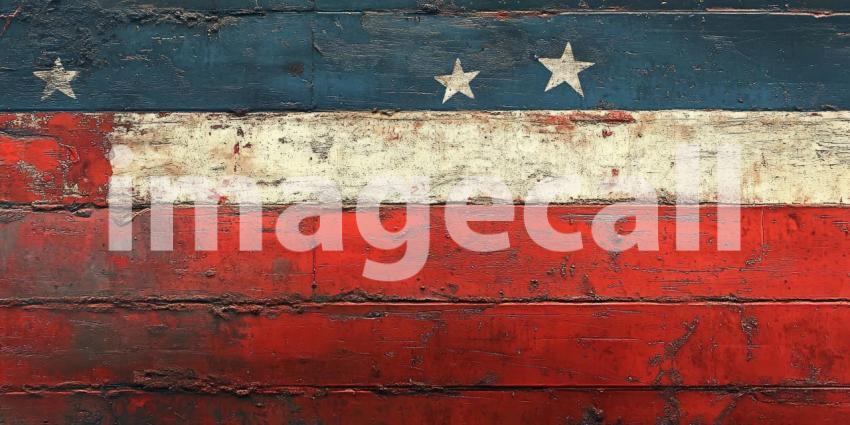 Crimson and Cobalt: A Textured Abstract of Deep Red and Blue Hues