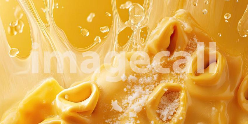 A Tapestry of Taste: A Close-Up of Delicate Tortellini, Ready to Be Cooked into a Culinary Delight