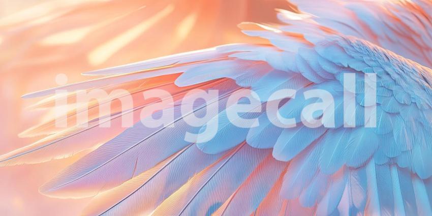 A Feathery Tapestry: A Close-up of Soft, Pastel-Colored Feathers, Creating a Dreamy Texture