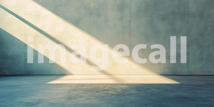 Spacious Empty Room with Beige Walls, Hardwood Floors, and a Large Window Bathed in Warm Sunlight