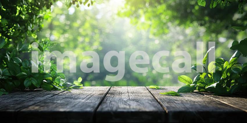 Inviting Poolside Oasis with Lush Tropical Foliage and a Wooden Deck