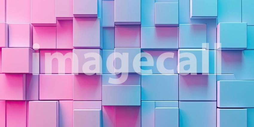 Abstract Composition of Stacked White Cubes, Creating a Geometric and Minimalist Design