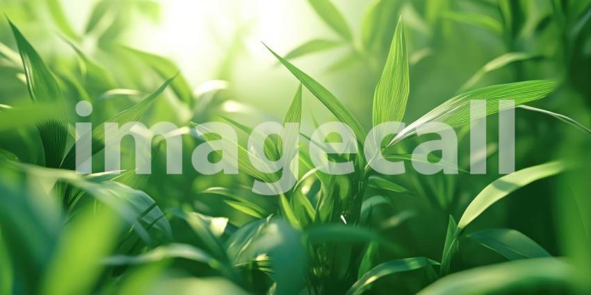 A lush tapestry of vibrant green leaves, showcasing intricate textures and patterns.