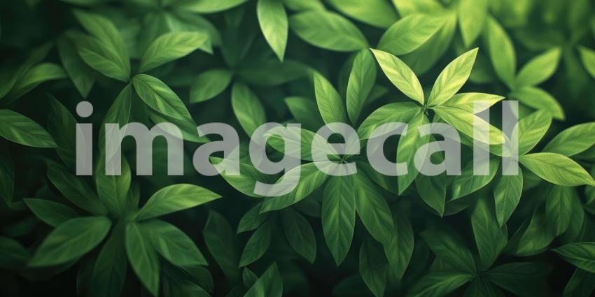 A lush tapestry of vibrant green leaves, showcasing intricate textures and patterns.