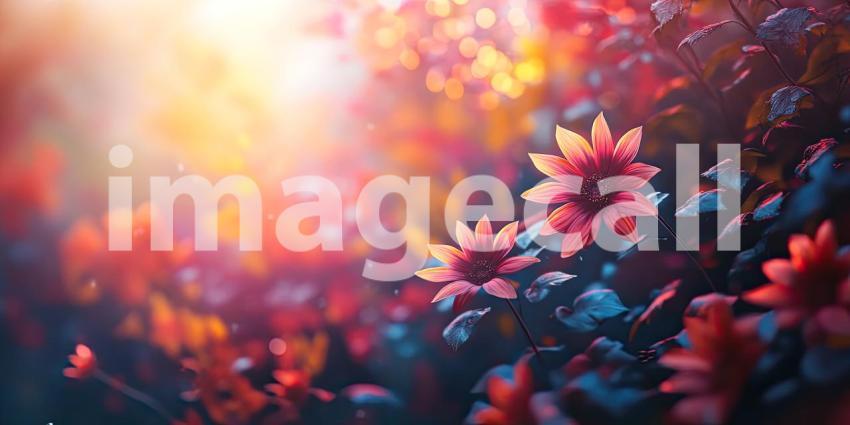A sea of vibrant orange sunflowers bathed in warm sunlight, creating a breathtaking field of golden blooms