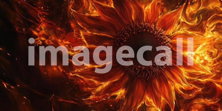 A sea of vibrant orange sunflowers bathed in warm sunlight, creating a breathtaking field of golden blooms