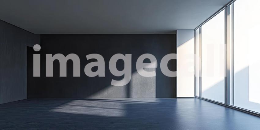 A Gold Wedding Band with a Geometric Pattern Rests on a Plush Black Sofa in a Modern Living Room, with a Cityscape View Beyond the Large Windows.