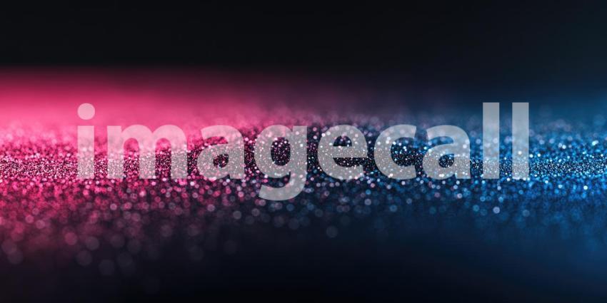 Nightlife Shimmer: A sea of vibrant pink and blue glitter sparkles under the dim light, capturing the electric energy of a bustling night scene