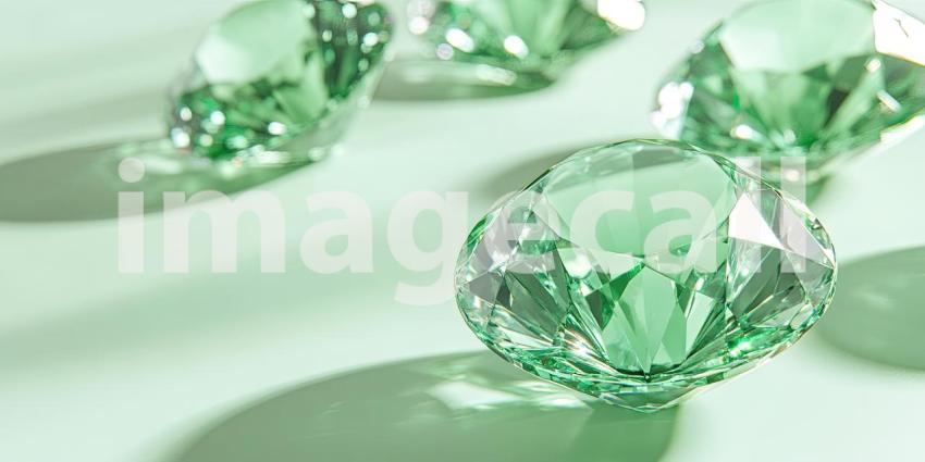 Emerald Dreams: A collection of lustrous green emeralds, each one a treasure of nature, exudes a captivating brilliance and timeless elegance